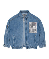 BBD The Apparition Zip Up Denim Jacket (Blue)