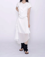 Aurora Halter Draping Asymmetrical Chiffon Dress