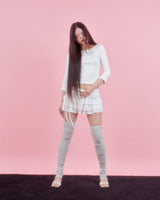 BACK RIBBON STUD T SHIRTS [3colors]
