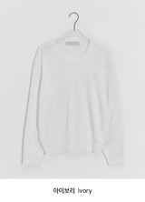 Muden Basic Color Round Neck Knit
