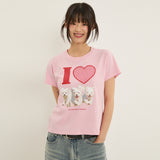 アイラブマルチーズハーフスリーブTシャツ