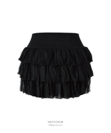 スワンパール フリルスカート(2. Black)