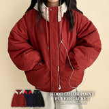 Beats High Neck Color Matching Loose Fit Hood Padding