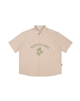 DirtyCoins Floral Silhouette Shirt Tan