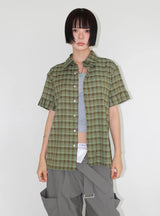 CHECK ROLL-UP SHIRT