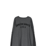 waffle lettering long sleeve