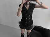 two-button geek chic shirt