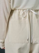 Back string pants (beige)