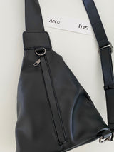 Cross leather sling bag