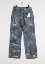 DAMAGE DIRTY DENIM