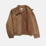 Velvety Suede Padded Jacket (2 Colors)
