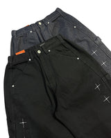 Stellon Cross Embroidery Balloon Pants