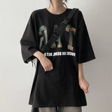 タグカモボクシーフィットショートスリーブTシャツ