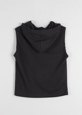 EYELET LINE HOOD VEST
