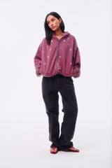 FLOCKED LIGHT HAND-BRUSHED FADED DISTRESSED COLOR-TOOTH ZIPPER HEM STRAIGHT-LEG JEANS