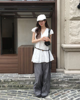 Snap wide slacks