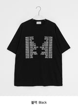 [unisex] ムートレタリングオーバー半袖Tシャツ