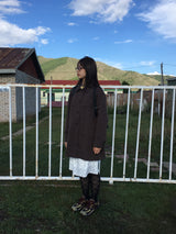 Single collar utility half coat (2color)