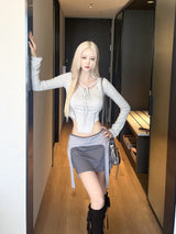 1207. Suspender strap cargo mini sk (2color)