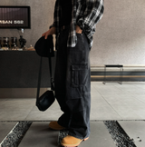 St. Parachute Cargo Wide Denim Pants