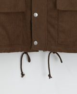 Harvey Corduroy Quilted Hood Jumper