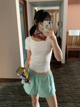モダルUネックTシャツ (4C)