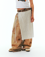 Yuma kardasian Collaboration - Leopard lace rolled skirt