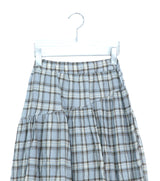Noelle Vintage Check Banding Long Skirt