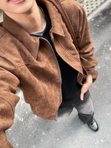 Low Crop Suede Jacket (3colors)