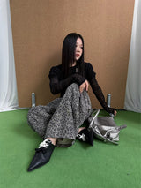 Leopard Cool Wide Curved Pants