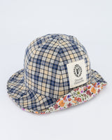 【MADE】Doyoubi Dimanche reversible flower checkered flower bucket hat