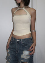 SQUARE HALTER SLEEVELESS (4color)