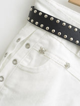 Rivia Stud Belt Shorts