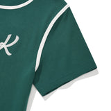 GRAPHIC RINGER T-SHIRT - GREEN   