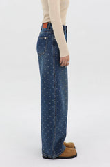 リボンダイドカーブドフィットデニム_ブルー code 26015