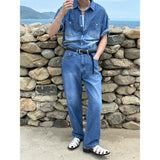 [S/S] Brush washing semi wide pants (3color)