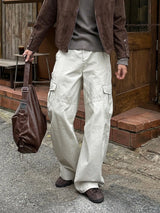 LMN Mille Curved Cargo Wide Pants (5 colors)