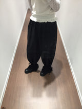 Shirring flare pants (2color)