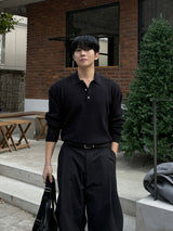Hachi flow collar knit