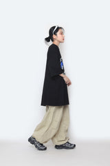 ハートレタリングオーバーサイズ半袖Tシャツ