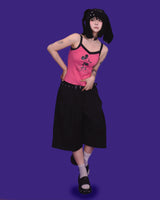 striped bermuda pants (belt set / 2color)