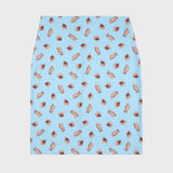 KITTEN CHECK MIDI SKIRT