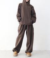 Unisex Diction Embroidered Sheepskin Overhood