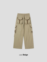 Track Utility Cargo Pants (3color) (No.999)