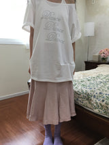 Flared Midi Skirt