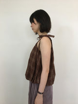 Plaid Balloon Blouse (2color)