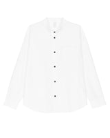 A Drop High neck Shirt - White