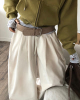 [ORIGINAL] ROSE Pintuck Cotton Pants