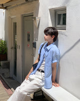 Himez Oxford Roll-up Short Sleeve Shirt