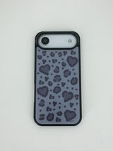 F.heart leopard case (navy)